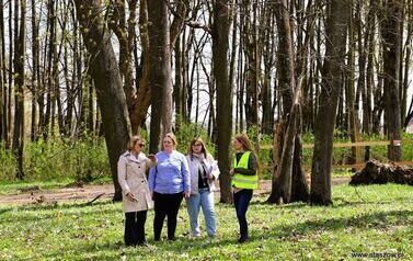 Renowacja parku w Wiśniowej postępy prac (15.16.04.2026 r.) 55