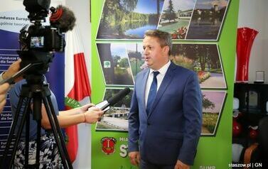 Gmina Stasz&oacute;w realizuje projekt pn.: &bdquo;Rozbudowa infrastruktury rowerowej na terenie gminy Stasz&oacute;w&rdquo; 1