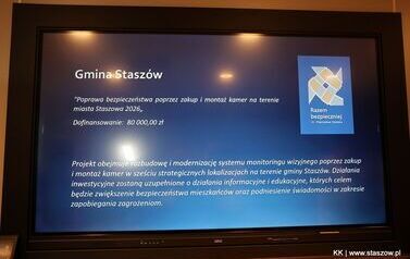 Podpisanie umowy -  &bdquo;Poprawa bezpieczeństwa poprzez zakup i montaż kamer na terenie miasta Staszowa 2026" 3