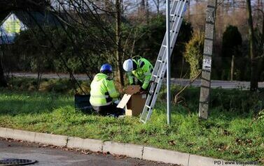 Stasz&oacute;w stawia na bezpieczeństwo &ndash; nowe kamery monitoringu miejskiego już w montaż (21.11.2024 r.) 11