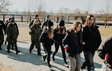 VI MARSZ POWSTAŃC&Oacute;W STYCZNIOWYCH STASZ&Oacute;W - KUROZWĘKI  w Roku Jubileuszowym 500 - lecia miasta Staszowa (21.02.2025 r.) 11