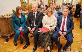 Wernisaż wystawy poplenerowej III Międzynarodowego Pleneru Malarskiego, promocja książki ks. Piotra Maroszka &bdquo;Hugo Kołłątaj jako duchowny&rdquo; oraz koncert &bdquo;W Blasku Jubileuszu&rdquo; (27.09.2025 r.) 69