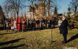 VI MARSZ POWSTAŃC&Oacute;W STYCZNIOWYCH STASZ&Oacute;W - KUROZWĘKI  w Roku Jubileuszowym 500 - lecia miasta Staszowa (21.02.2025 r.) 87