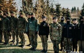 VI MARSZ POWSTAŃC&Oacute;W STYCZNIOWYCH STASZ&Oacute;W - KUROZWĘKI  w Roku Jubileuszowym 500 - lecia miasta Staszowa (21.02.2025 r.) 92