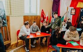 VI MARSZ POWSTAŃC&Oacute;W STYCZNIOWYCH STASZ&Oacute;W - KUROZWĘKI  w Roku Jubileuszowym 500 - lecia miasta Staszowa (21.02.2025 r.) 112