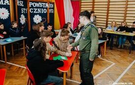 VI MARSZ POWSTAŃC&Oacute;W STYCZNIOWYCH STASZ&Oacute;W - KUROZWĘKI  w Roku Jubileuszowym 500 - lecia miasta Staszowa (21.02.2025 r.) 114