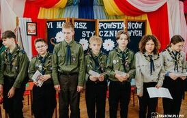 VI MARSZ POWSTAŃC&Oacute;W STYCZNIOWYCH STASZ&Oacute;W - KUROZWĘKI  w Roku Jubileuszowym 500 - lecia miasta Staszowa (21.02.2025 r.) 154