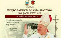 Plakat: Święto patrona miasta Staszowa Św. Jana Pawła II