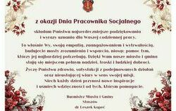 Grafika: Życzenia z okazji Dnia Pracownika Socjalnego