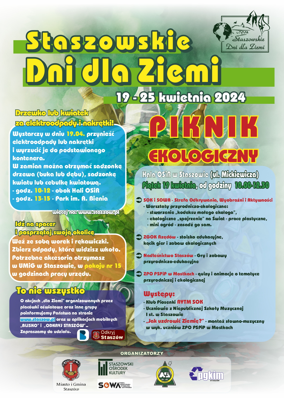 plakat Staszowskich Dni dla Ziemi