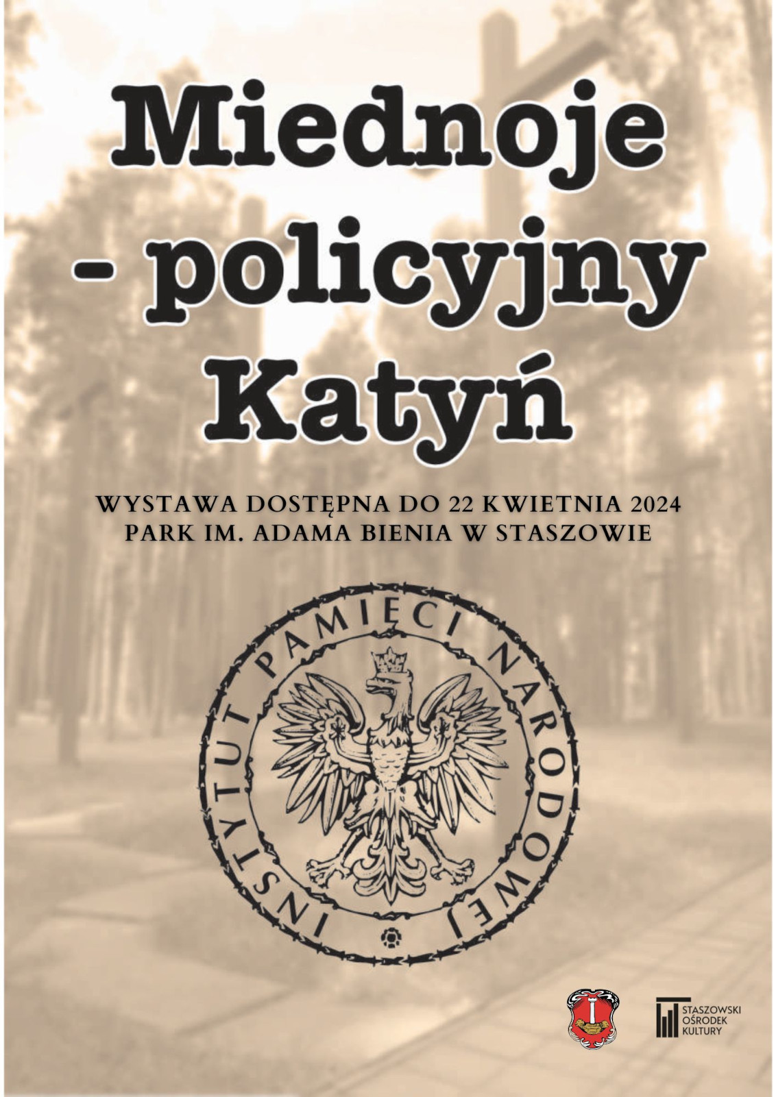 plakat informujący o&nbsp;wystawie