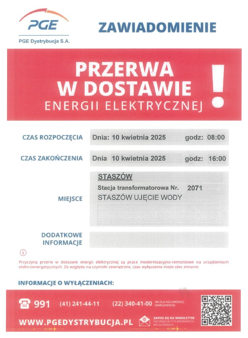 Ogłoszenie PGE