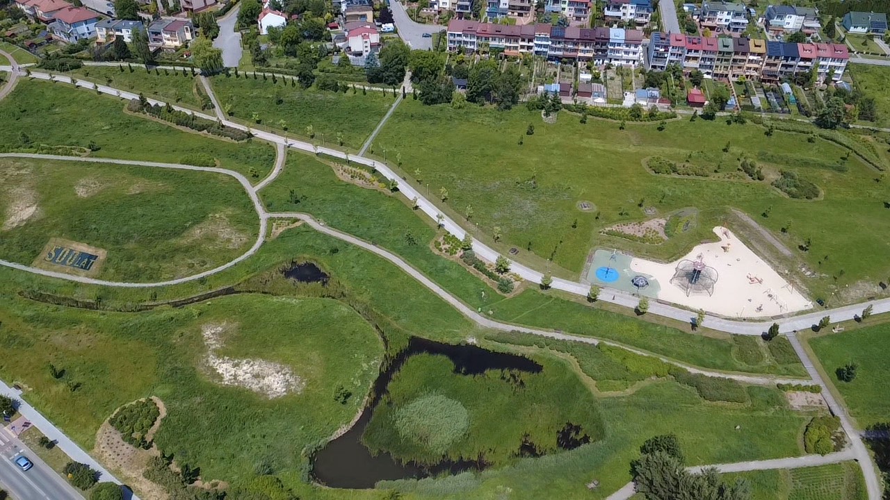 zdjęcia z&nbsp;drona miejsca, w&nbsp;kt&oacute;rym będzie znajdować się Aleja 500-lecia