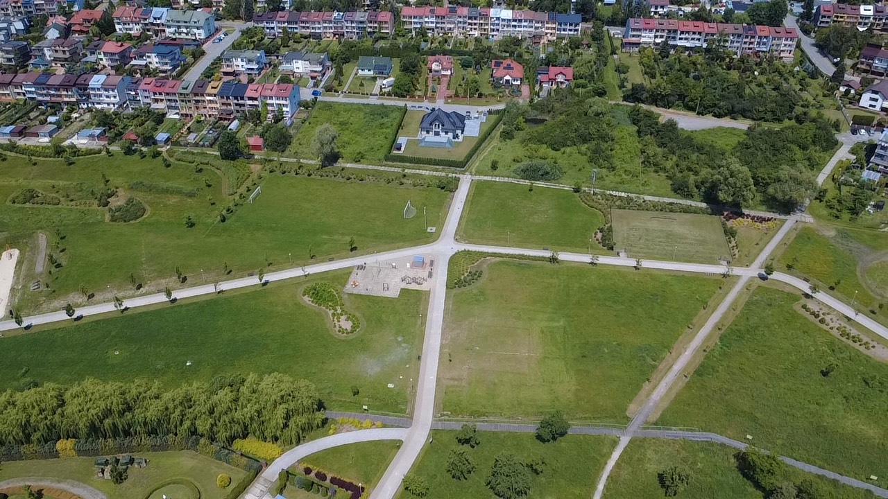 zdjęcia z&nbsp;drona miejsca, w&nbsp;kt&oacute;rym będzie znajdować się Aleja 500-lecia