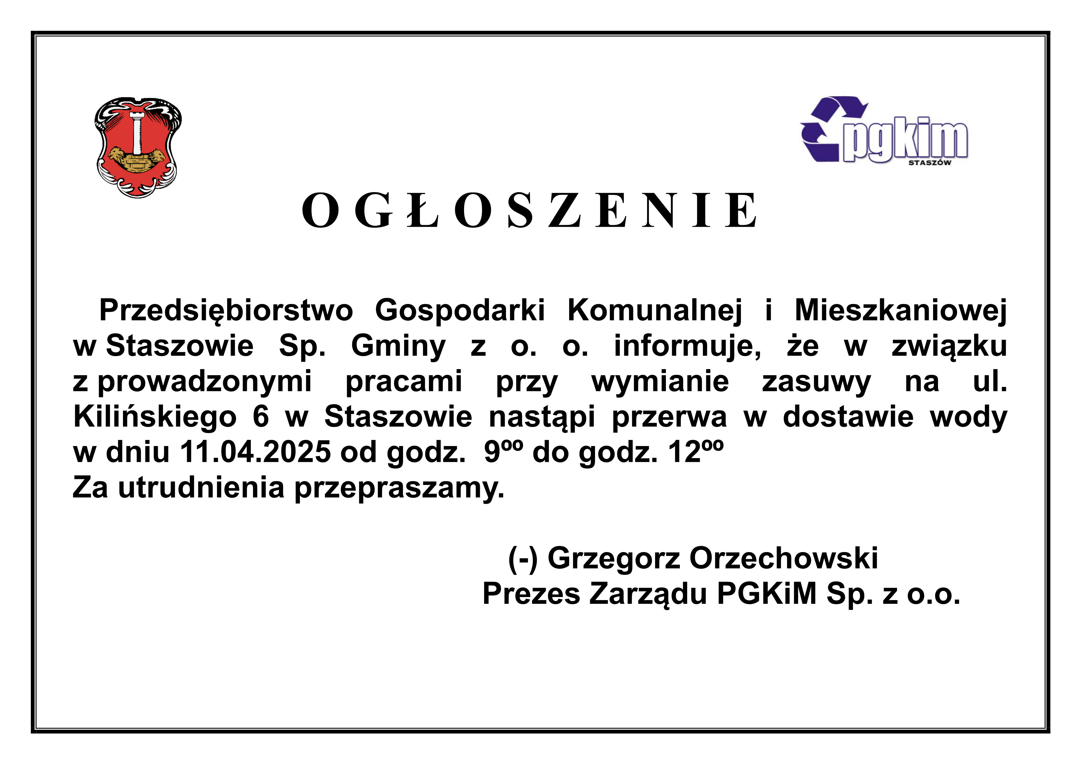 ogłoszenie
