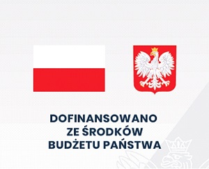 Logotyp: Dofinansowanie z&nbsp;budżetu państwa 