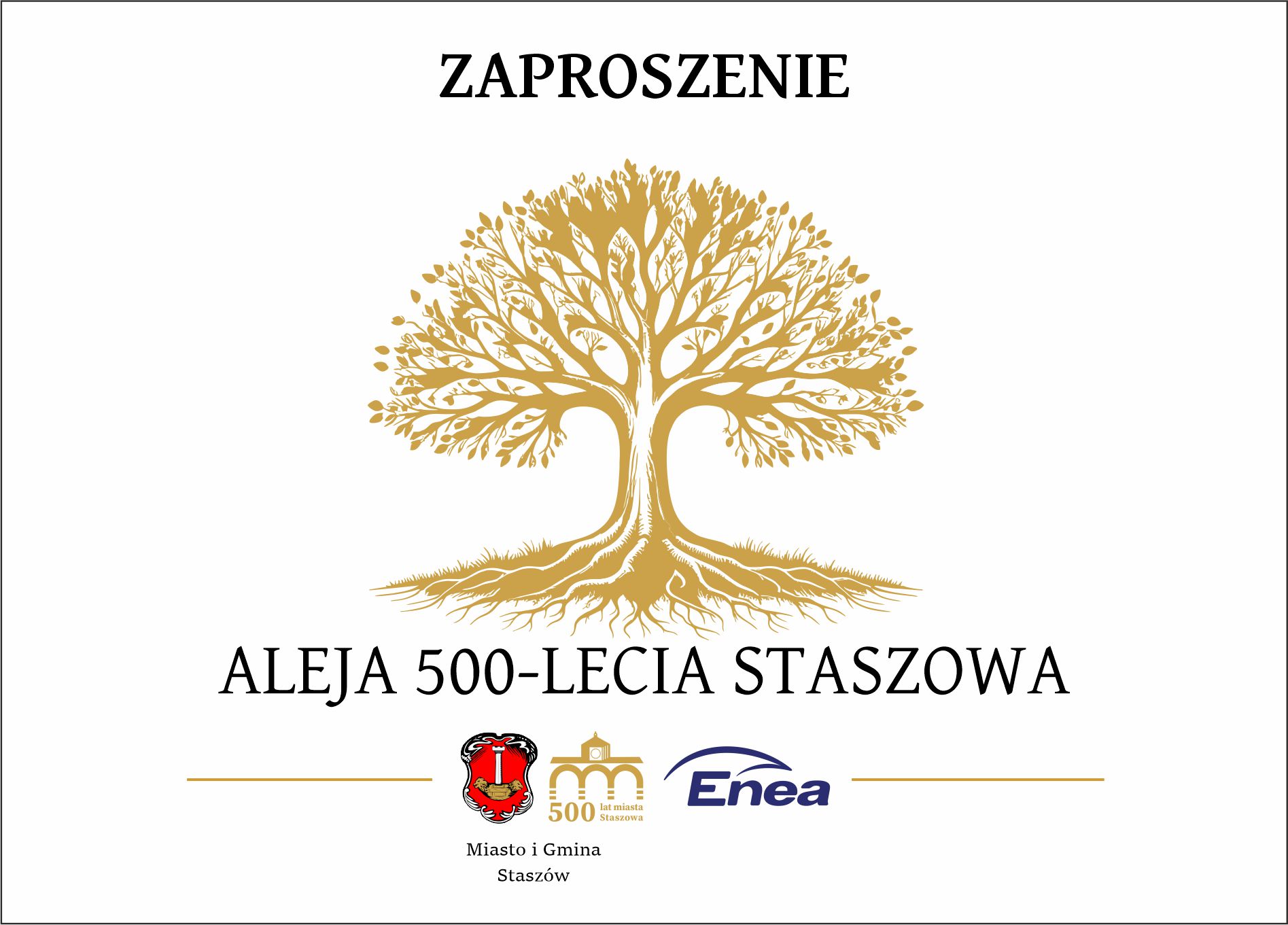 Grafika: Uroczyste sadzenie Alei 500-lecia miasta Staszowa