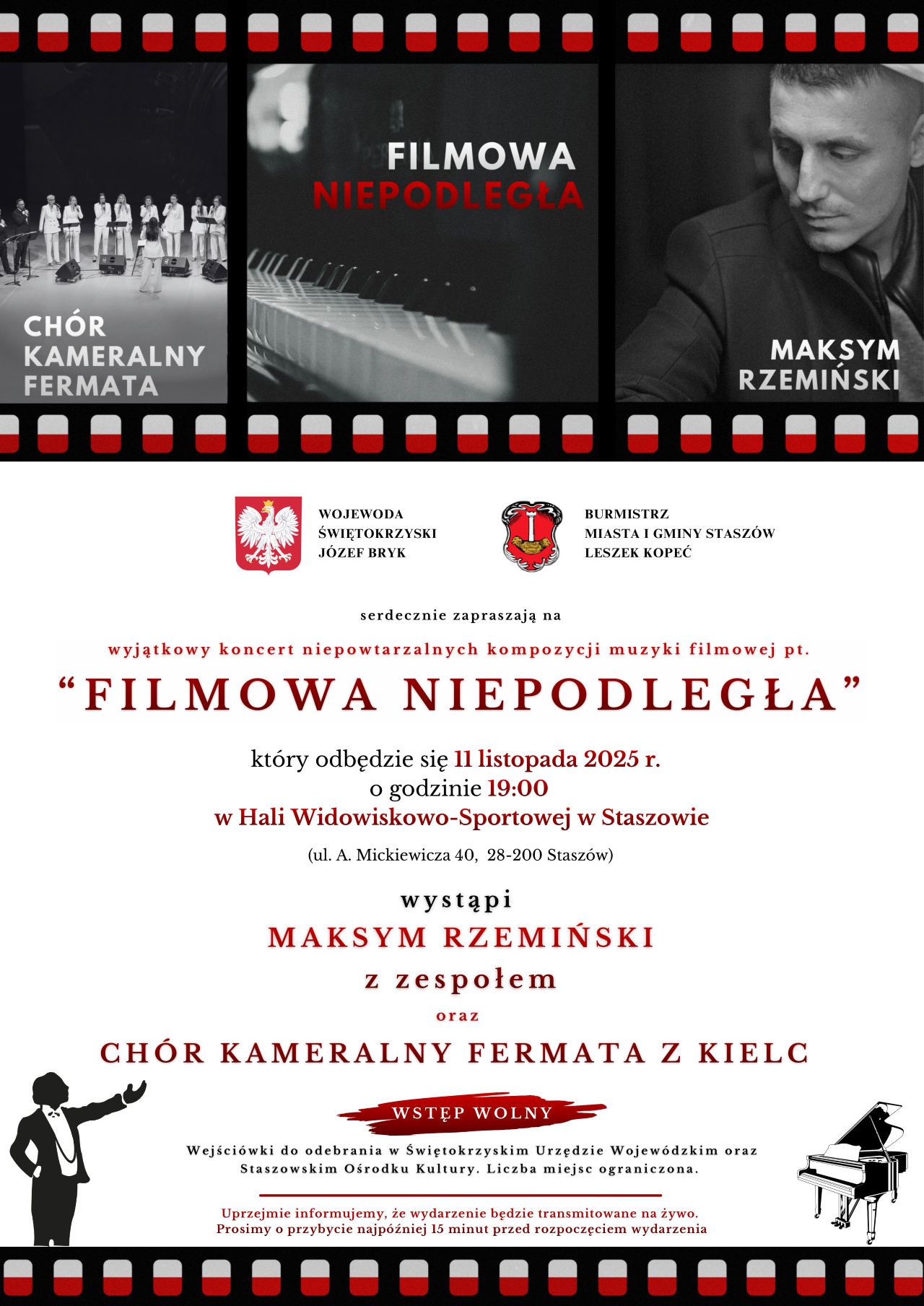 Już wkr&oacute;tce wyjątkowy koncert &bdquo;Filmowa Niepodległa&rdquo;.