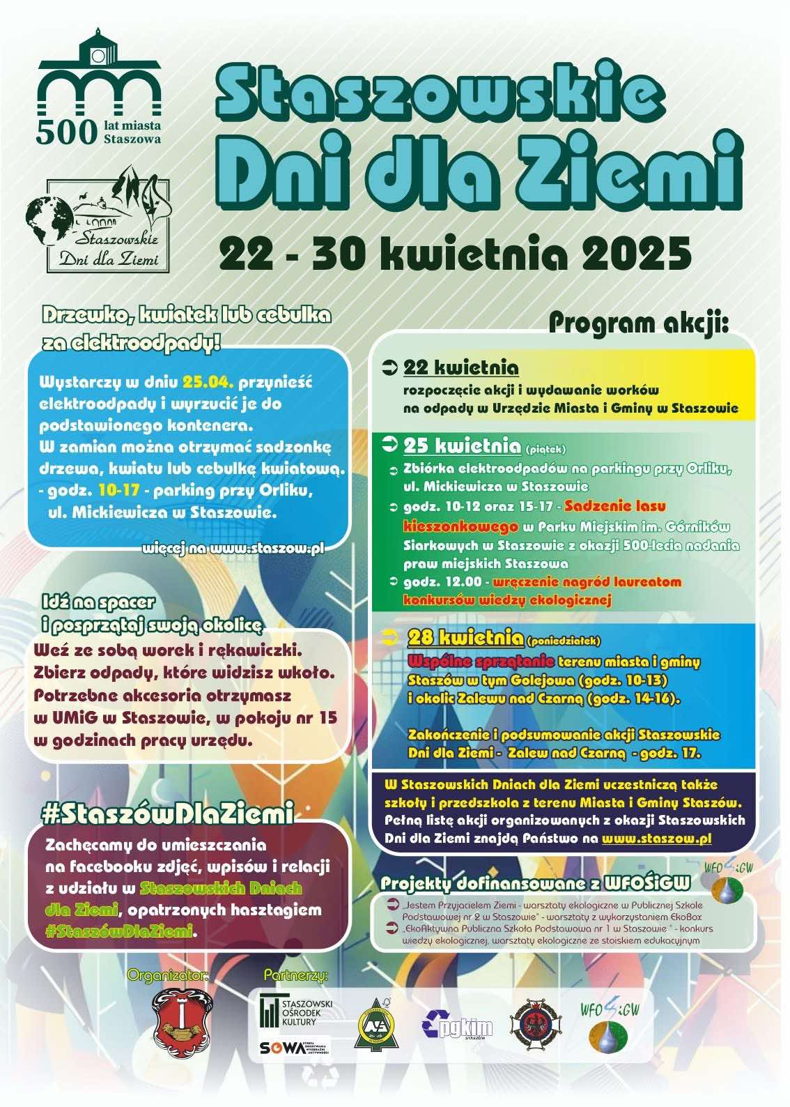 Plakat: Staszowskie Dni dla Ziemi