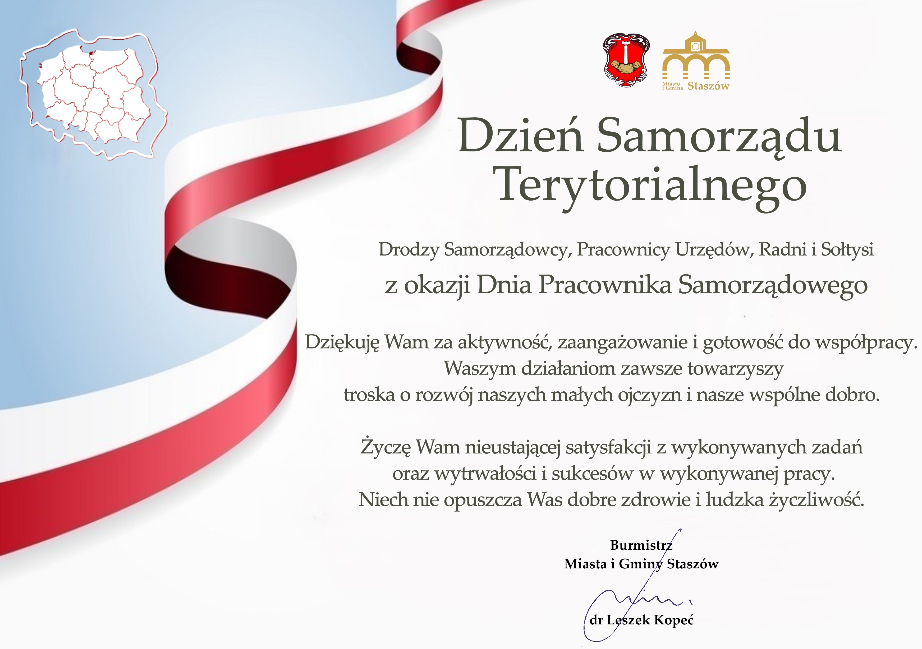 Grafika: Życzenia z&nbsp;okazji Dnia Samorządu Terytorialnego