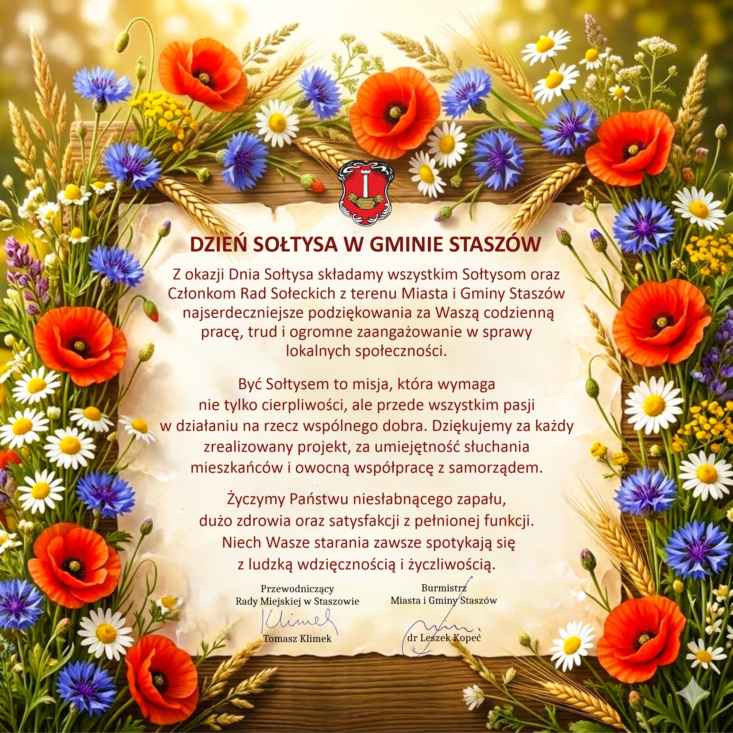 Grafika: Życzenia z&nbsp;okazji Dnia Sołtysa