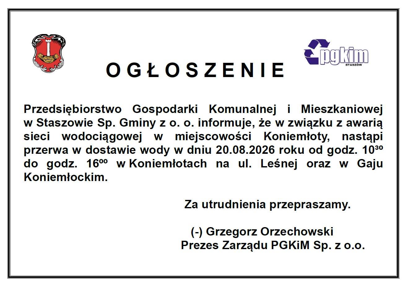 ogłoszenie