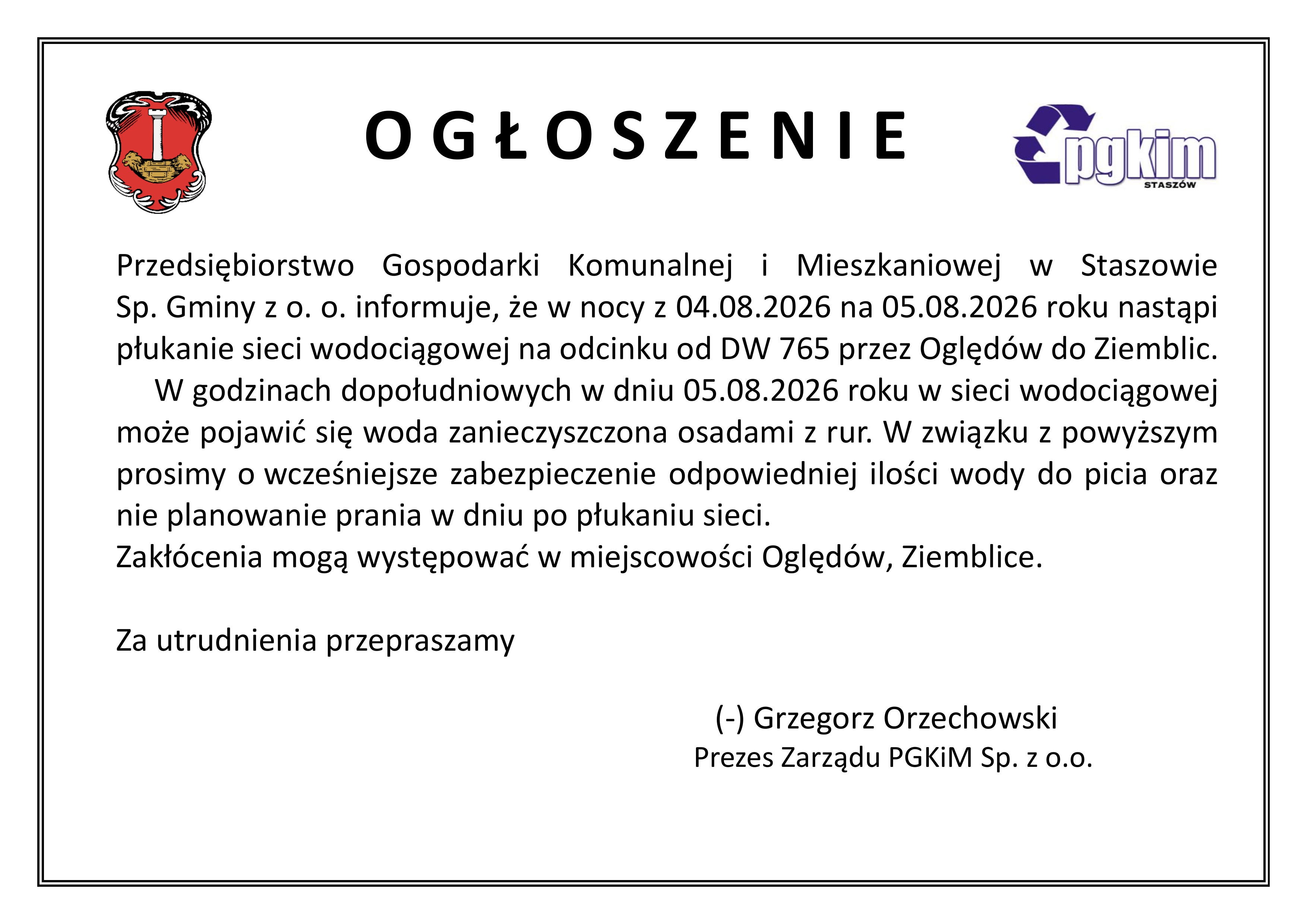 Ogłoszenie