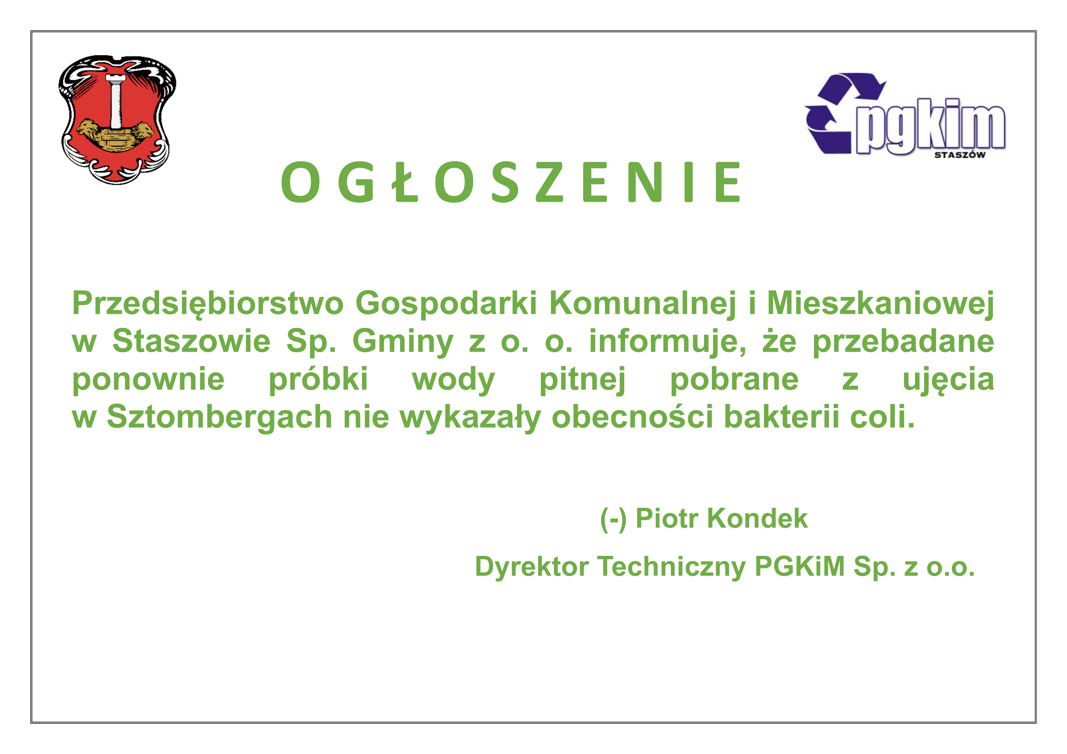 ogłoszenie
