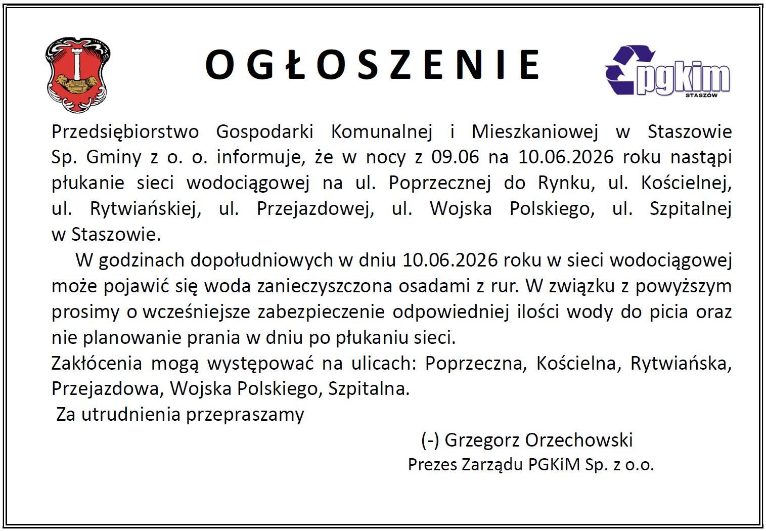 ogłoszenie