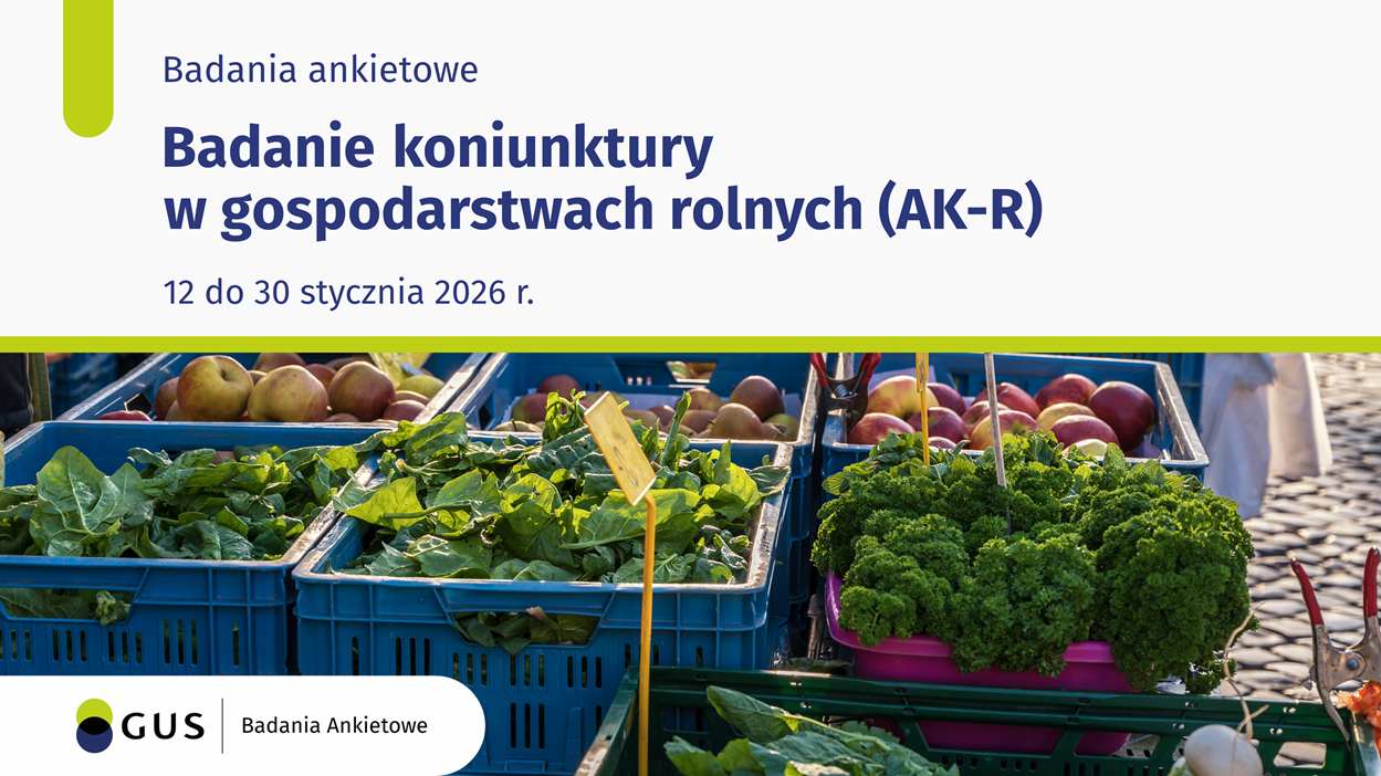 Plakat: Badanie koniunktury w&nbsp;gospodarstwach rolnych (AK_R)