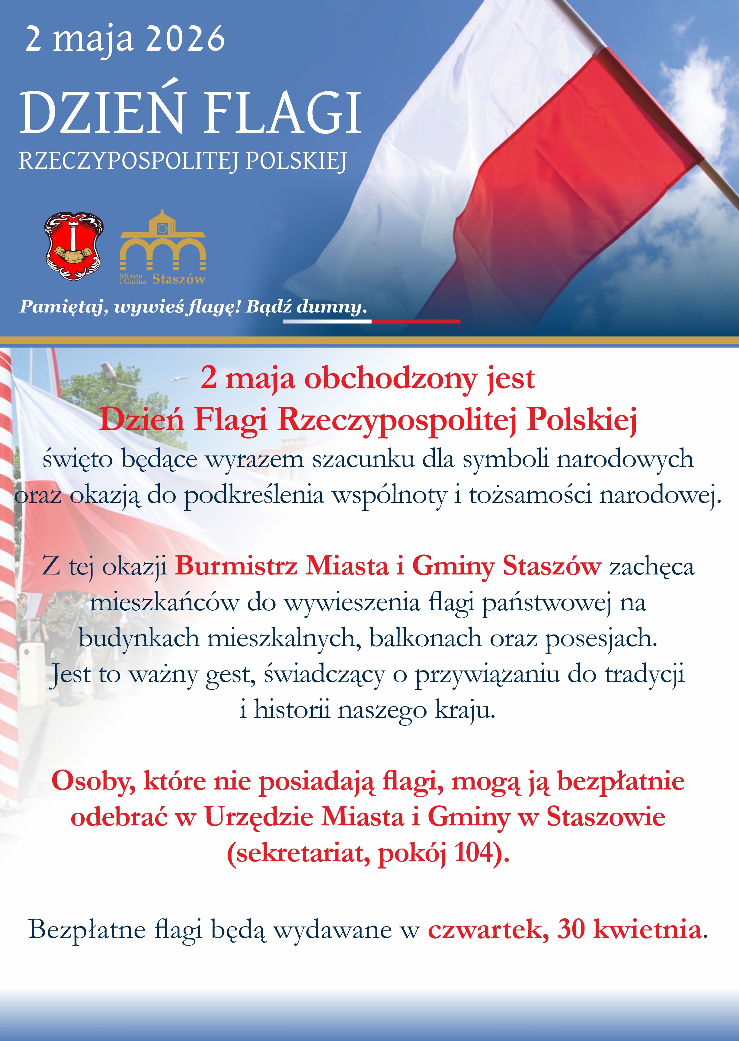 Plakat_Dzień Flagi Rzeczypospolitej Polskiej
