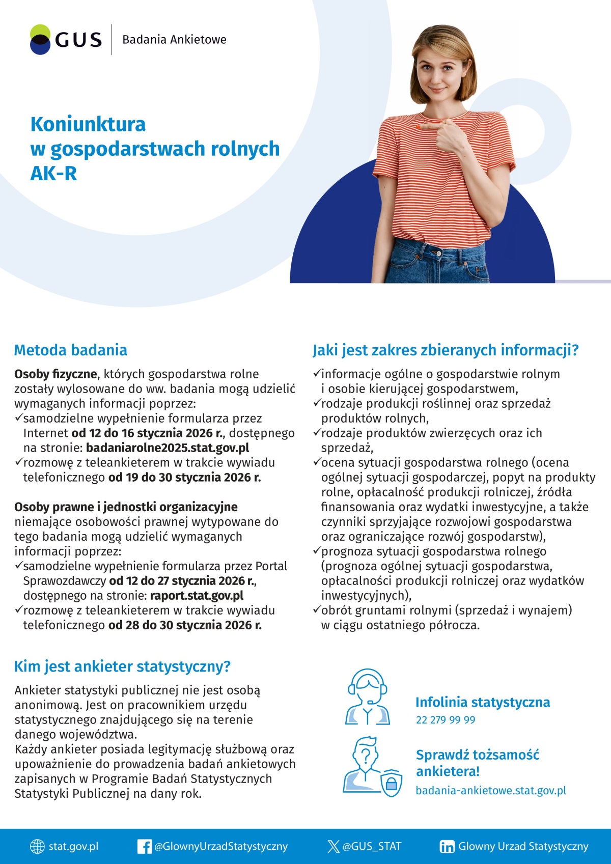 Plakat: Badanie koniunktury w&nbsp;gospodarstwach rolnych (AK-R)