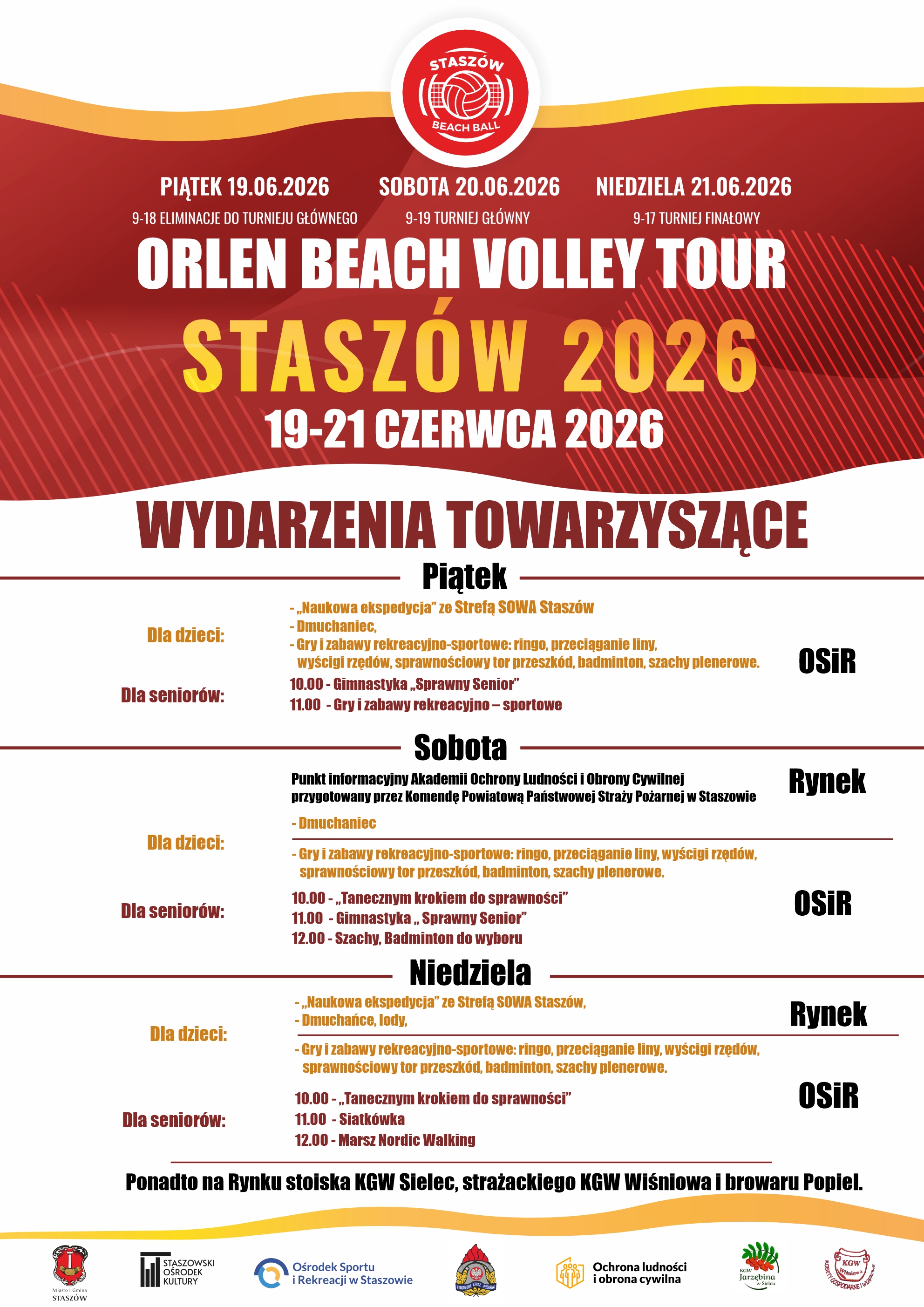 Wydarzenia towarzyszące ORLEN BEACH VOLLEY TOUR Stasz&oacute;w 2026