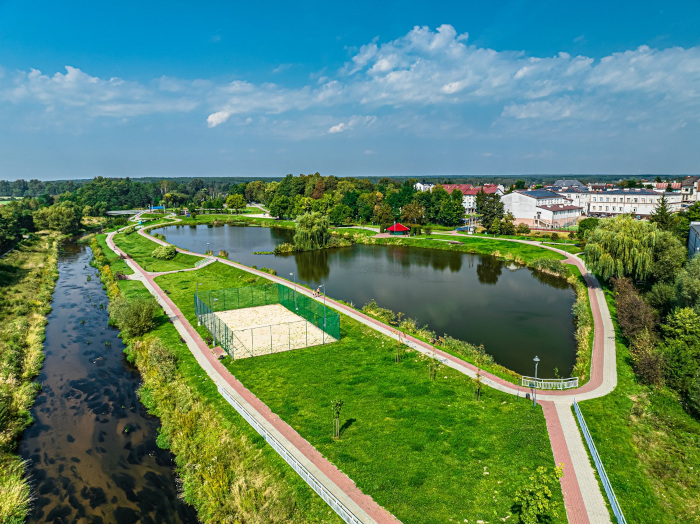 Zalew nad Czarną z lotu ptaka