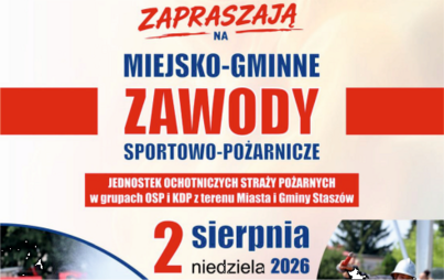 Zdjęcie do MIEJSKO - GMINNE ZAWODY SPORTOWO - POŻARNICZE JEDNOSTEK OCHOTNICZYCH STRAŻY POŻARNYCH w grupach OSP i KDP z terenu Miasta i Gminy Stasz&oacute;w