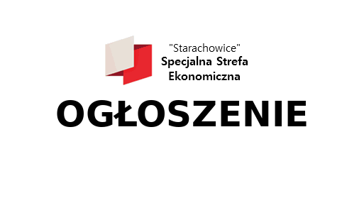 Grafika z napisem: Ogłoszenie