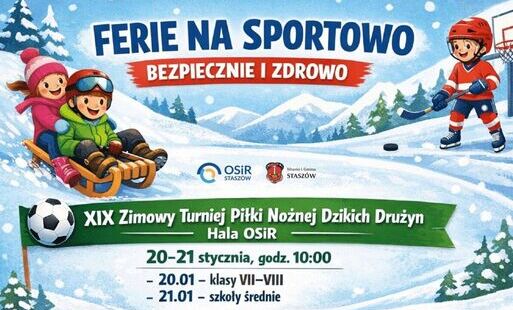 Zdjęcie do Ferie na sportowo &ndash; turniejowe emocje w Staszowie! &nbsp; &nbsp;