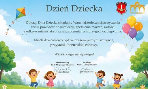Grafika: Życzenia z okazji Dnia Dziecka