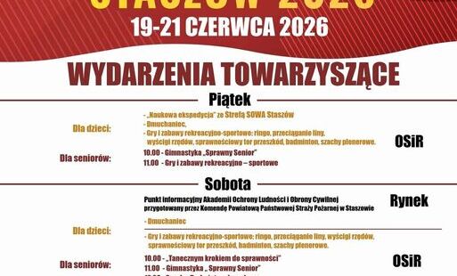 Wydarzenia towarzyszące ORLEN BEACH VOLLEY TOUR Staszów 2026