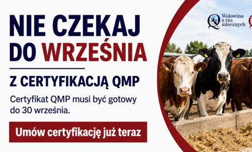 Grafika: Rolniku! Nie czekaj do września z certyfikacją QMP
