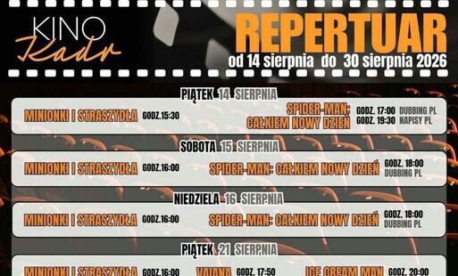 Zdjęcie do  Kino &bdquo;Kadr&rdquo; &ndash; repertuar od 14 do 30 sierpnia