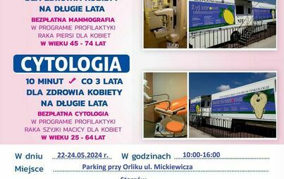 Zdjęcie do Bezpłatna mammografia i cytologia w Staszowie