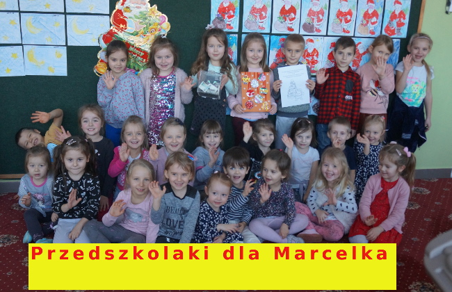 Społeczność szkoły podstawowej w Koniemłotach włączyła się do akcji charytatywnej dla Marcelka przedszkole