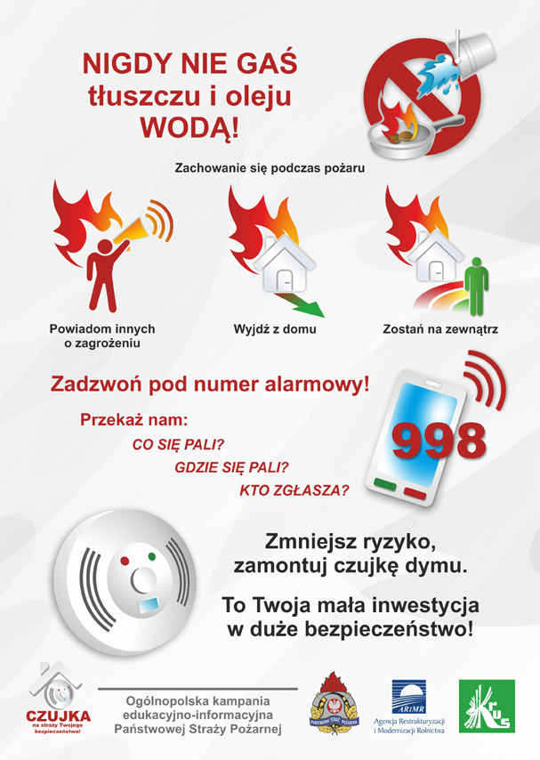 Rysunek informacyjny:  W Polsce corocznie powstaje ponad 150 000 pożarów, co piąty z nich powstaje w domach.