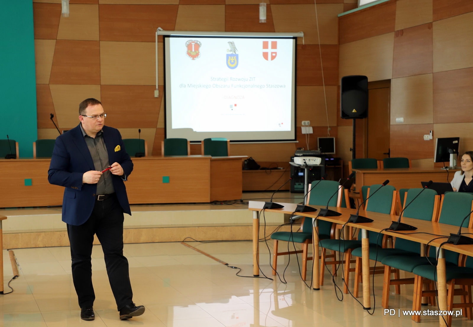 Spotkanie ZIT na sali konferencyjnej UMiG w Staszowie