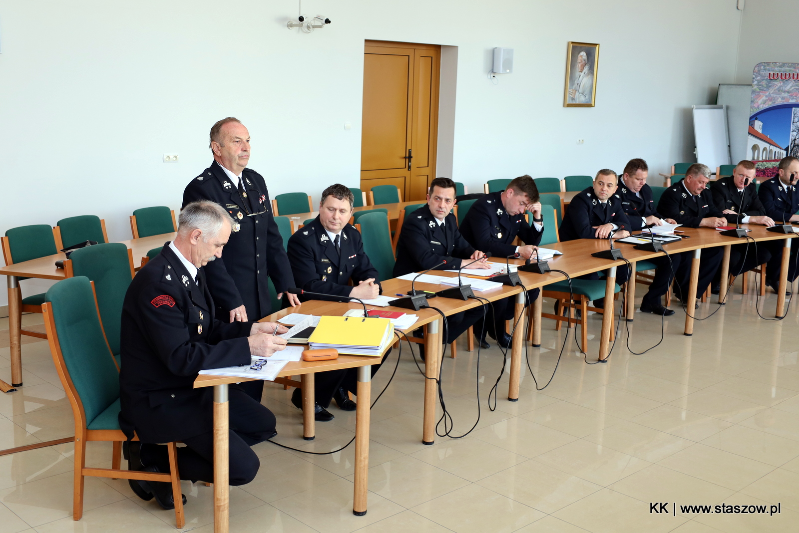 Posiedzenie Zarządu Oddziału Miejsko-Gminnego ZOSP RP w Staszowie