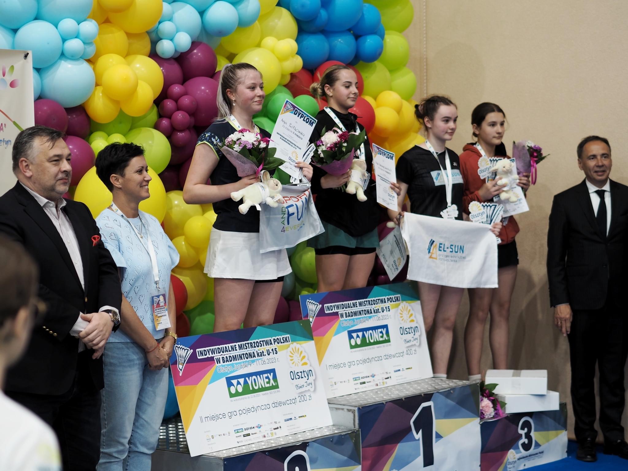 Staszowianka wywalczyła dwa medale na MPM w badmintonie